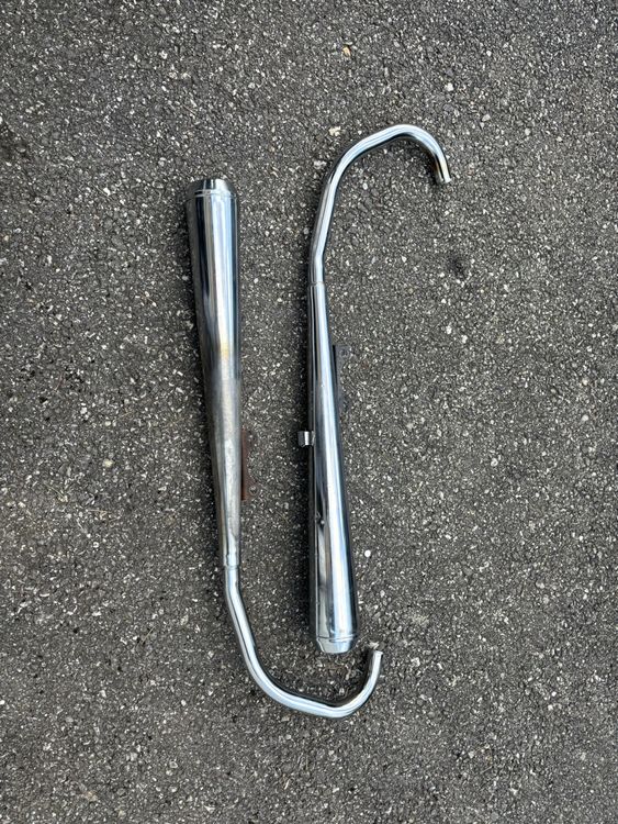 Pot d'échappement gauche pour Honda 125 CBT - CB125T - 125 Twin