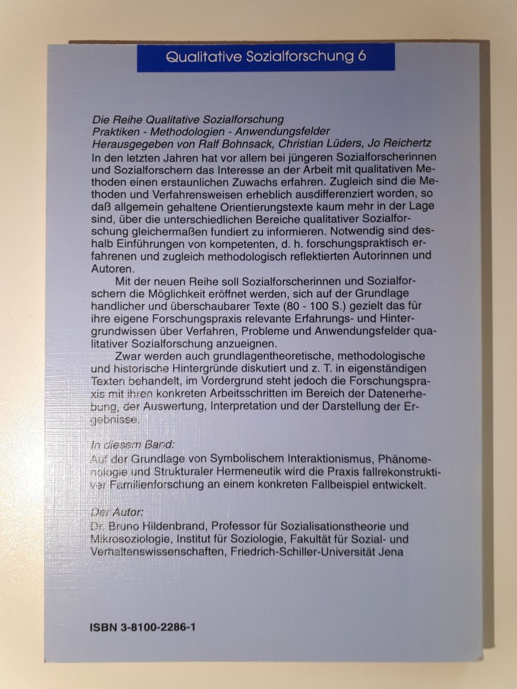 Libri: Fallrekonstruktive Familienforschung – Usato da Dietikon venduto da Buchantiqdietikon 1