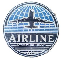 AIRLINE international travel - Blechschild  (neu/OVP)