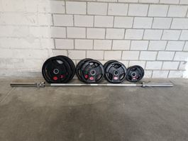 Plates Set 100kg/ Langhantel 20kg NEUE!!
