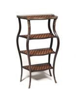 Beautiful antique shelf / étagère in a design shape  19 c