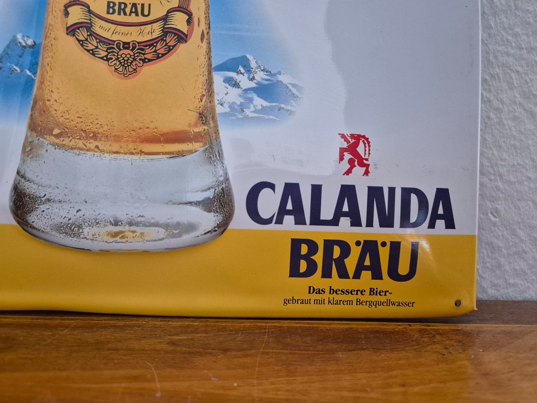Calanda Schilder: Blechschild Calanda Weizen Bräu Bier Logo Retro Schild Blech – Gebraucht aus Neuhausen von rraayy 3
