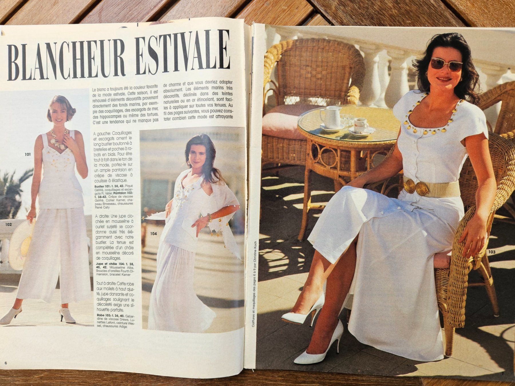Schnittmuster: Burda juin 1990 / tout pour les vacances – Gebraucht aus Lausanne von tal_01 2