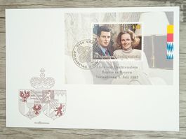 TR20 Enveloppe + Timbre Liechtenstein 1993