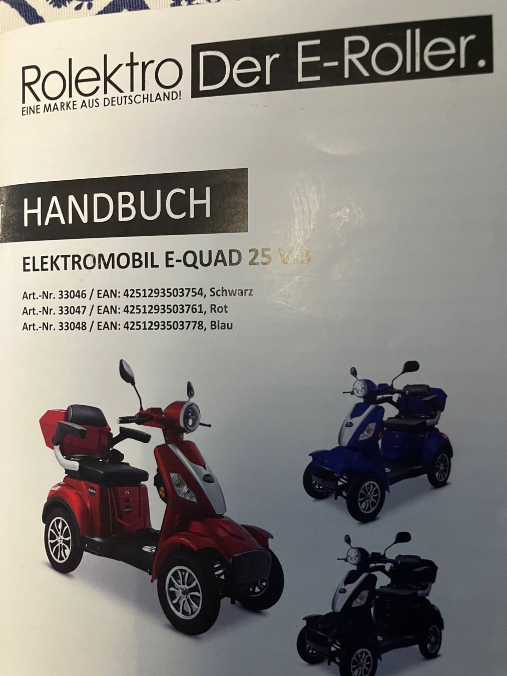 Voiturettes électriques: E-Roller, Elektromobil, bis 25km/h – D'occasion à Winkel par Frizzi04 2