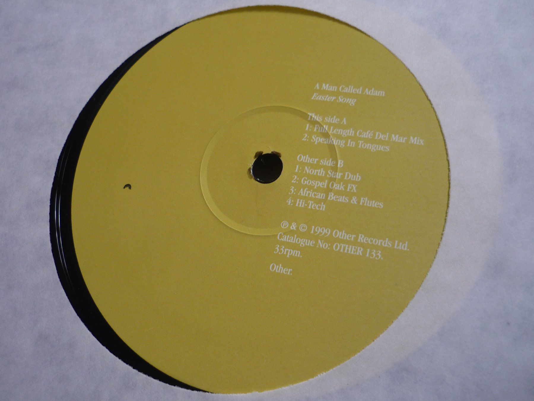 Dischi in vinile: Rare Techno Vinyl - A Man called Adam - easter song – Usato da Beringen venduto da Flatretriever 2