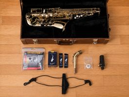 Château Altsaxophon CAS-21L Es-Alt / Top Zustand & Komplett