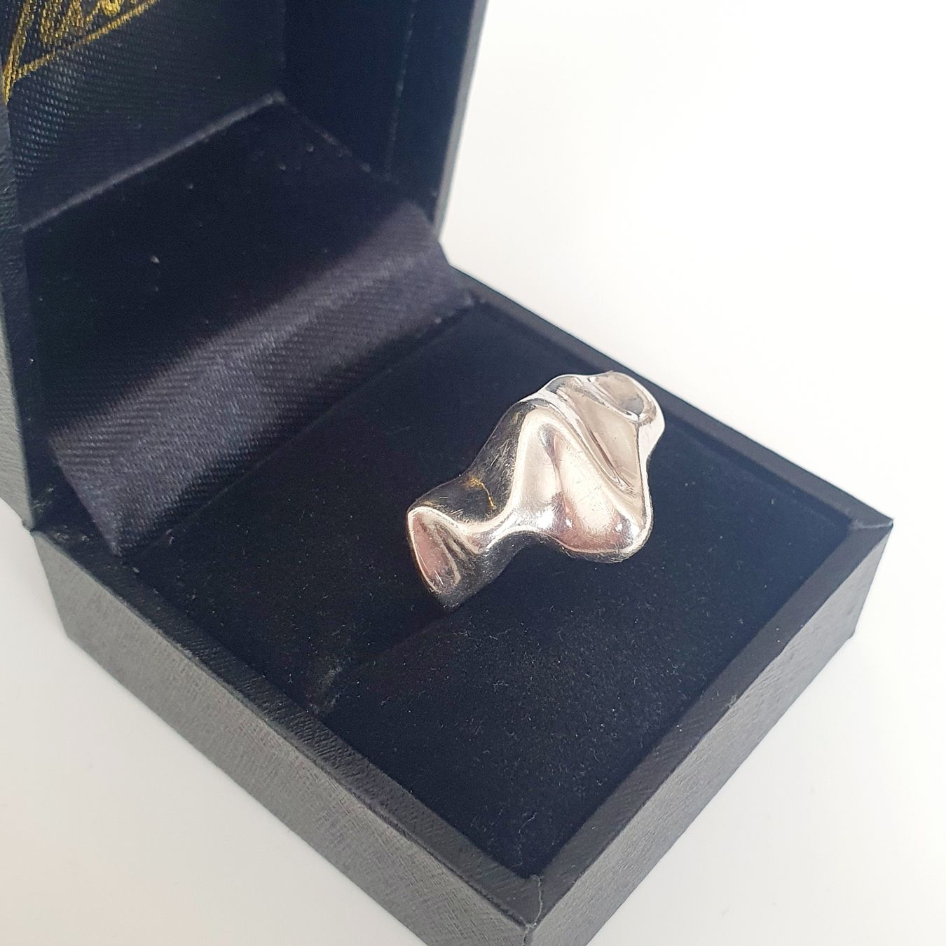 Anelli: Ring Silber 925 organische Form Gr 18.2  – Usato da Kreuzlingen venduto da Wunderkiste123 1