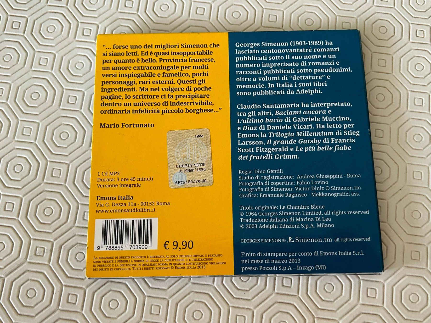 Livres audio: Audiolobro "La camera azzurra" di Georges Simenon – D'occasion à Melano par H-Sara 1