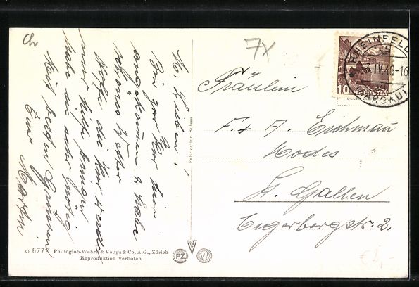 Cartoline postali: AK Rheinfelden, Blick auf das Sanatorium – Usato da Berlin venduto da bartko-reher 1