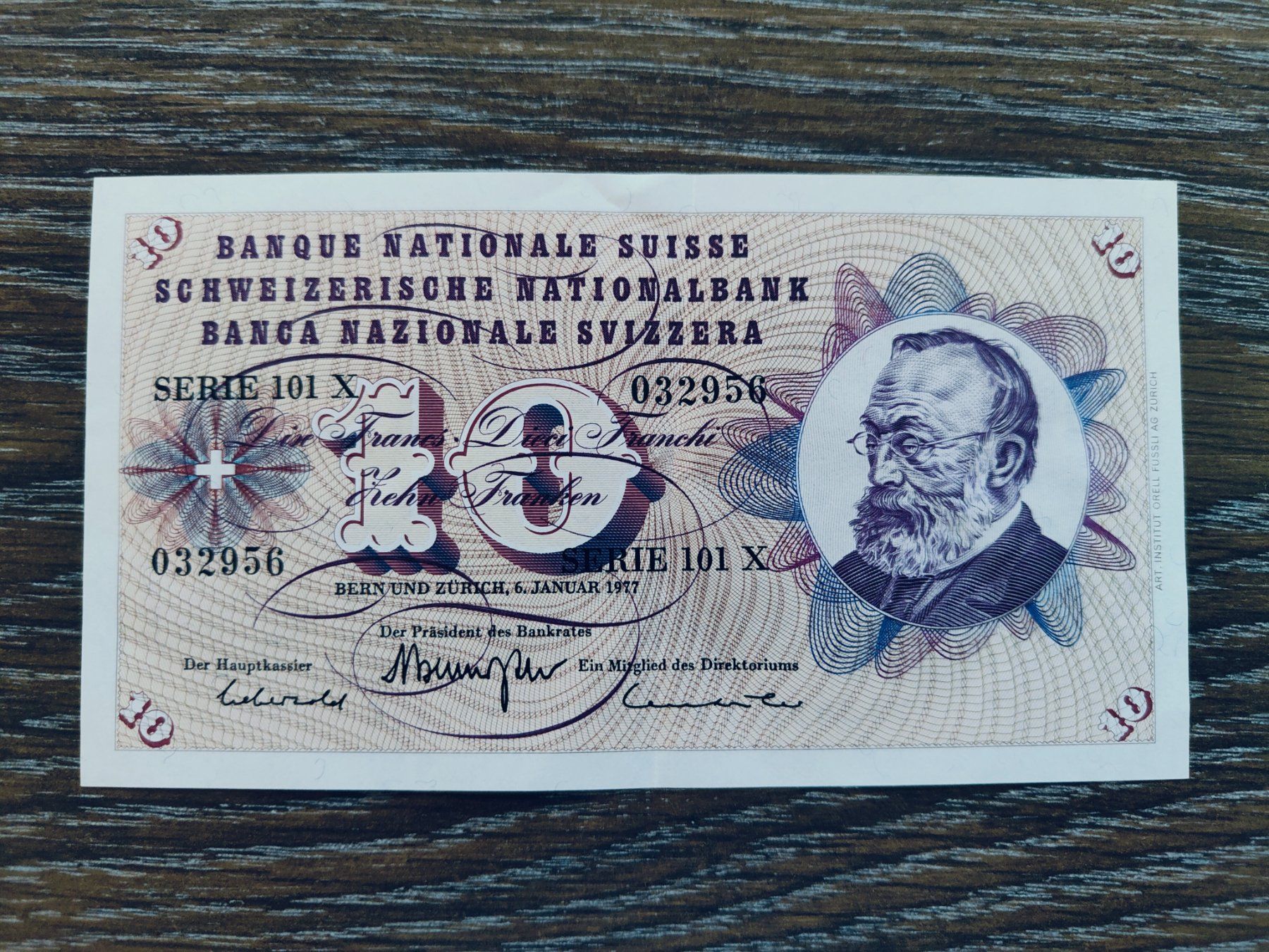 Billets de banque: Schweiz 10 Franken 1977 !!!!!!! – D'occasion à Flaach par Lonzo99