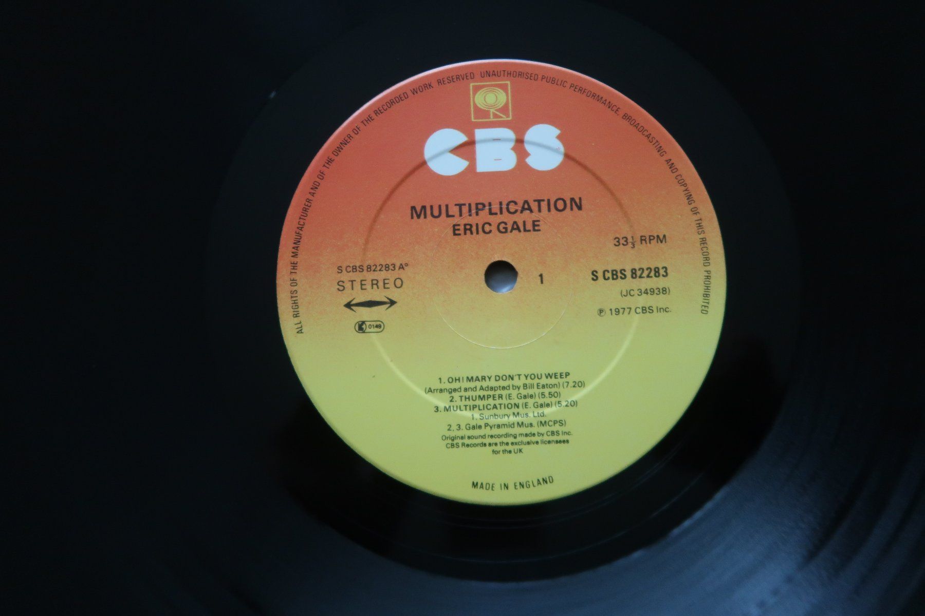Dischi in vinile: ERIC GALE - MULTIPLICATION - ENGLISHCE PRESSUNG - VINYL LP – Usato da Basel venduto da Patiscat 2