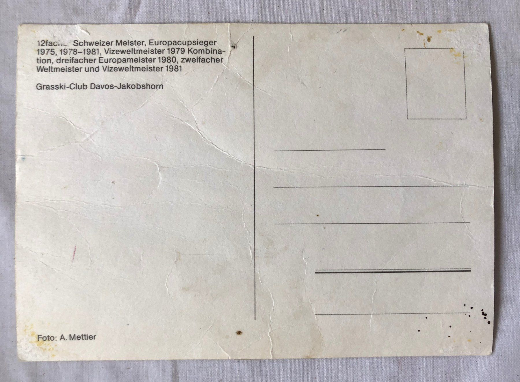 Autographes: Orig. Autogramm - ERWIN GANSNER – D'occasion à Schaffhausen par durruti 1