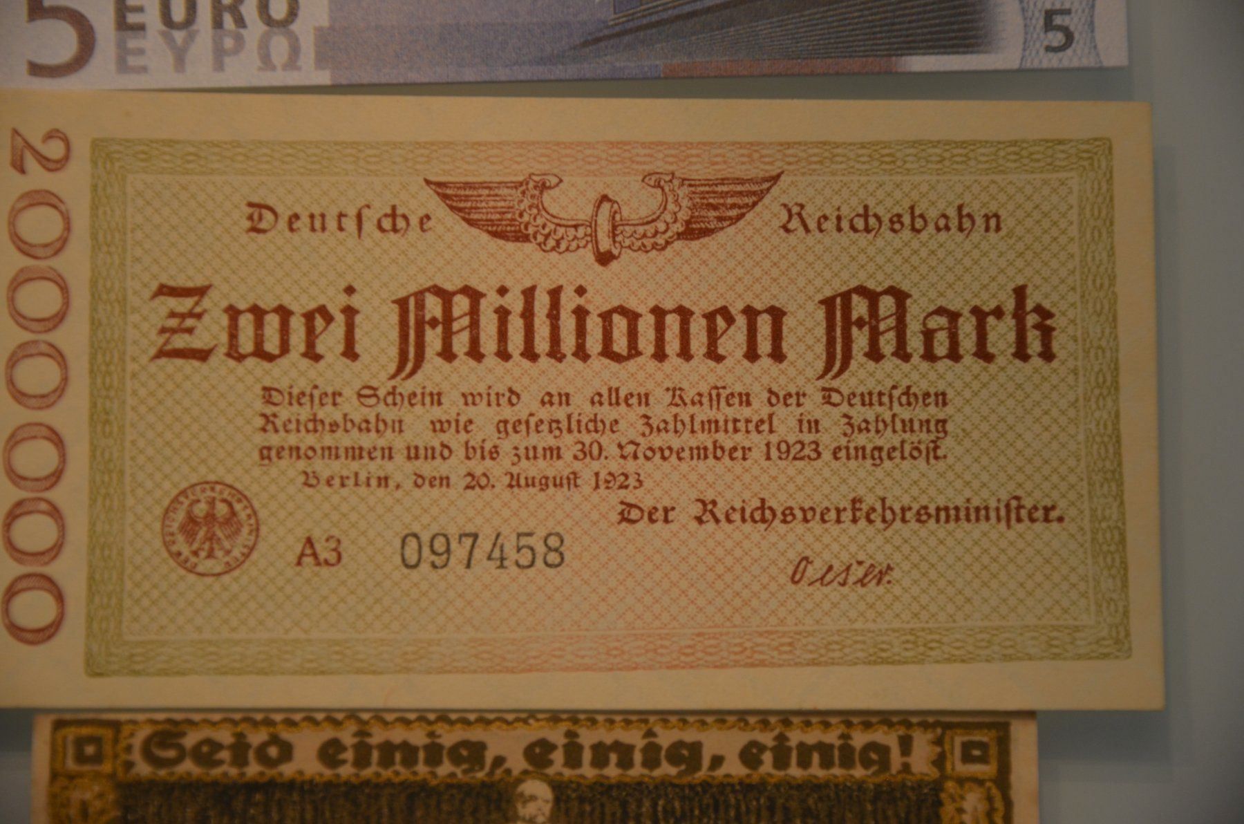 Banconote: Zwei Millionen Mark Berlin, 20. A. 1928 – Usato da Wetzikon ZH venduto da bausie