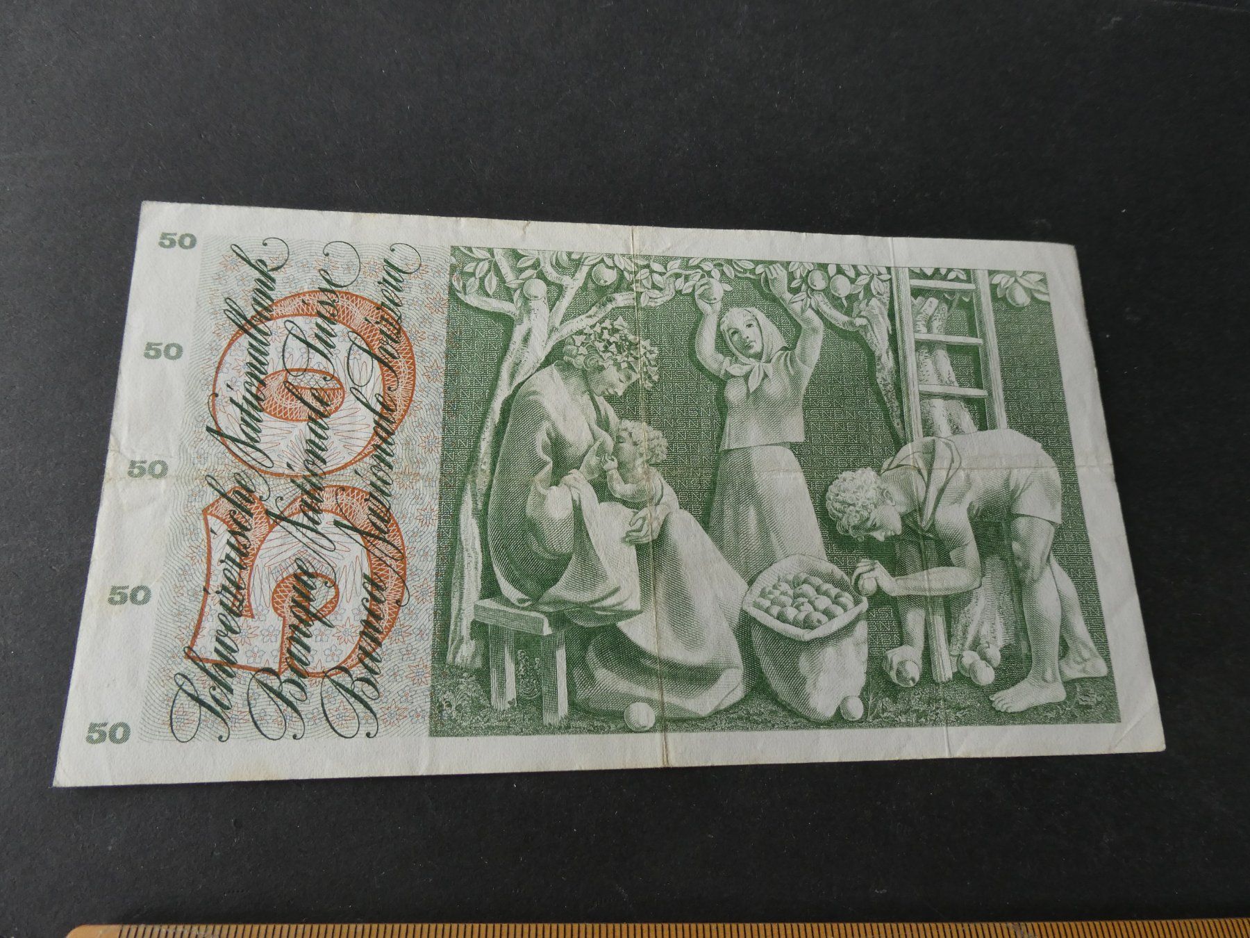 Billets de banque: Schweiz 1974, 50 Franken – D'occasion à Hinterforst par Rohusri 1