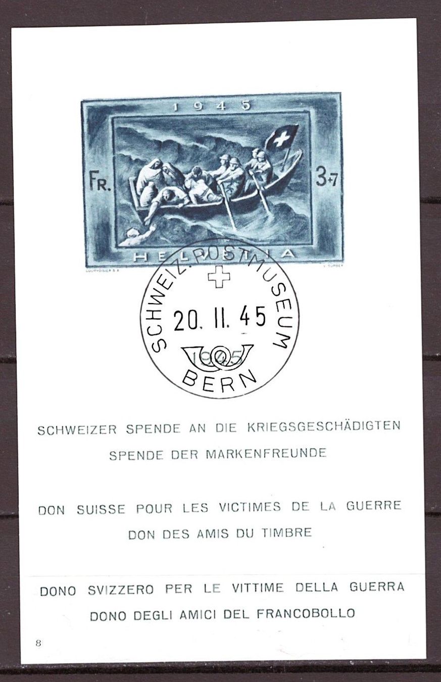 Alle Briefmarken: # 49 --- SPENDEBLOCK – Gebraucht aus Dübendorf von Piero2