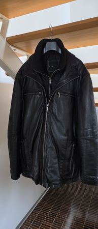 Herren Lederjacke Bugatti Schwarz Grösse 58 super Zustand