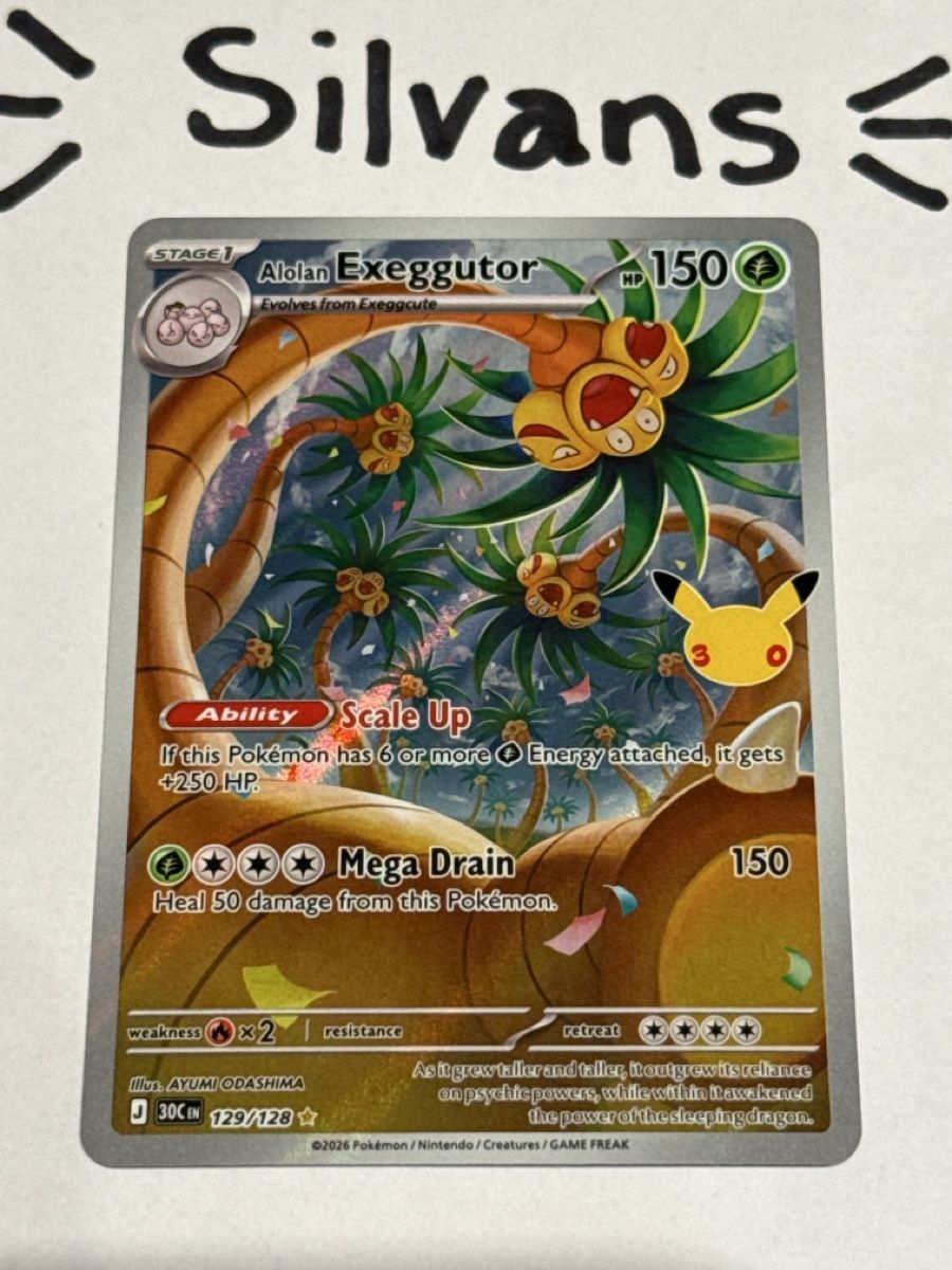 Pokémon Sammelbilder & Trading cards: Alolan Exeggutor Illustration 30C 139/128 30th Celebration E – Neu (gemäss Beschreibung) aus Wil SG von Silvans