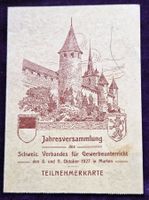 Verband Gewerbe Unterricht Schweiz Jahresversammlung 1927