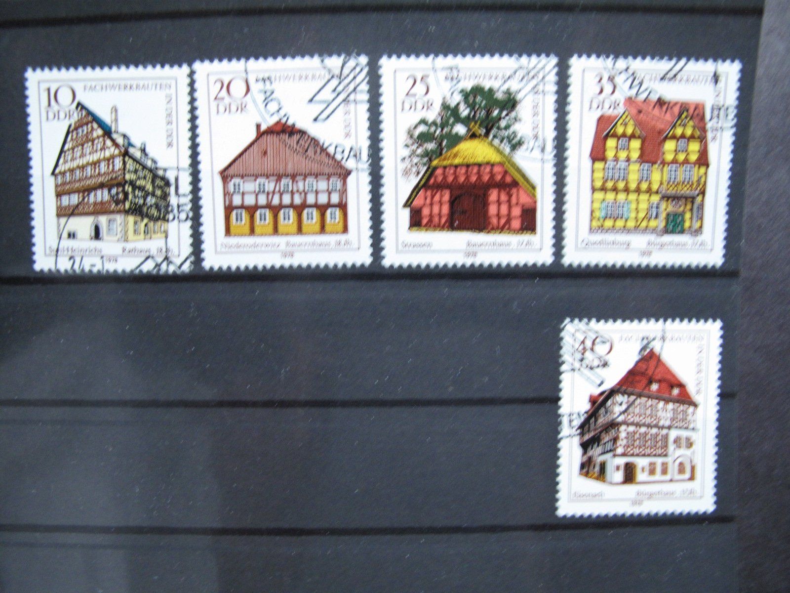 Alle Briefmarken: DDR 1978 Fachwerkbauten – Gebraucht aus Wil SG von fva01