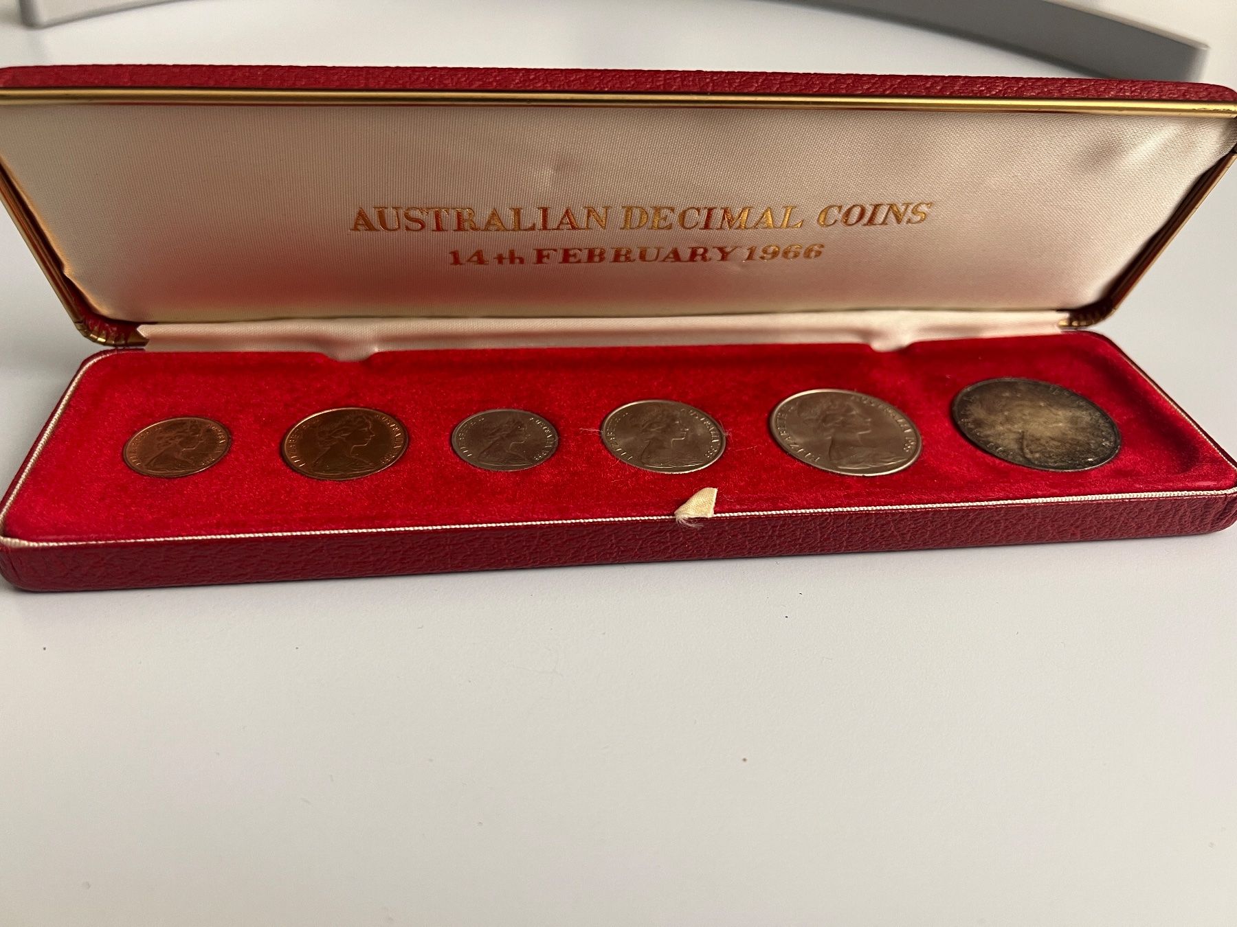 Alle Münzen: Silber Set mit australischen Dezimalmünzen von 1966 – Gebraucht aus Genève von Greg_8ff
