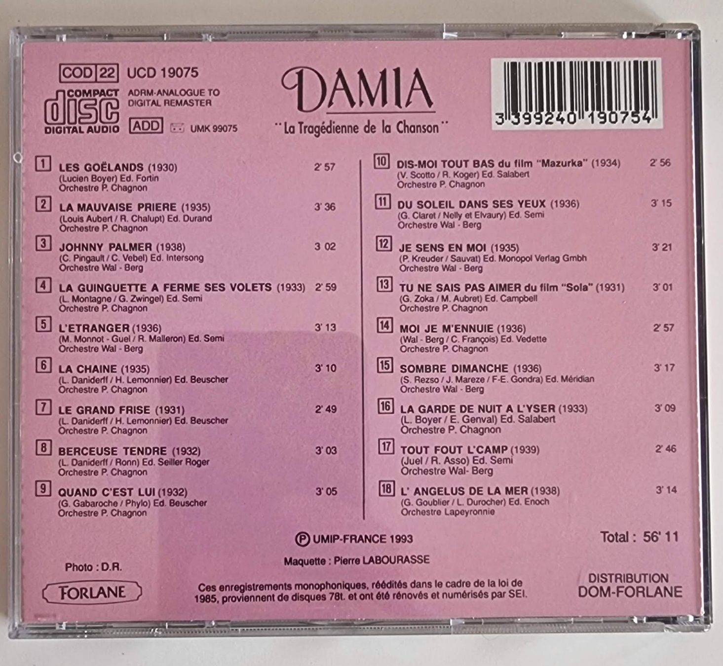CDs: Damia - La Tragédienne de la Chanson - CD – Gebraucht aus La Tour-de-Peilz von Resize 1