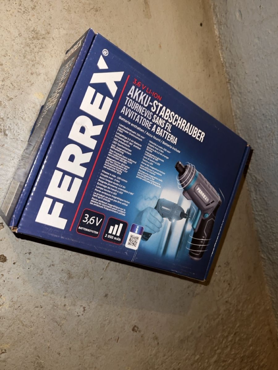 Tutte le macchine: Ferrex Akku-Stabschrauber 3.6V, neu und originalverpackt – Nuovo e nell'imballaggio originale da Schaffhausen venduto da Bestprice94 1