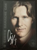 Signierte Sammelkarte Simon Gamache SC Bern