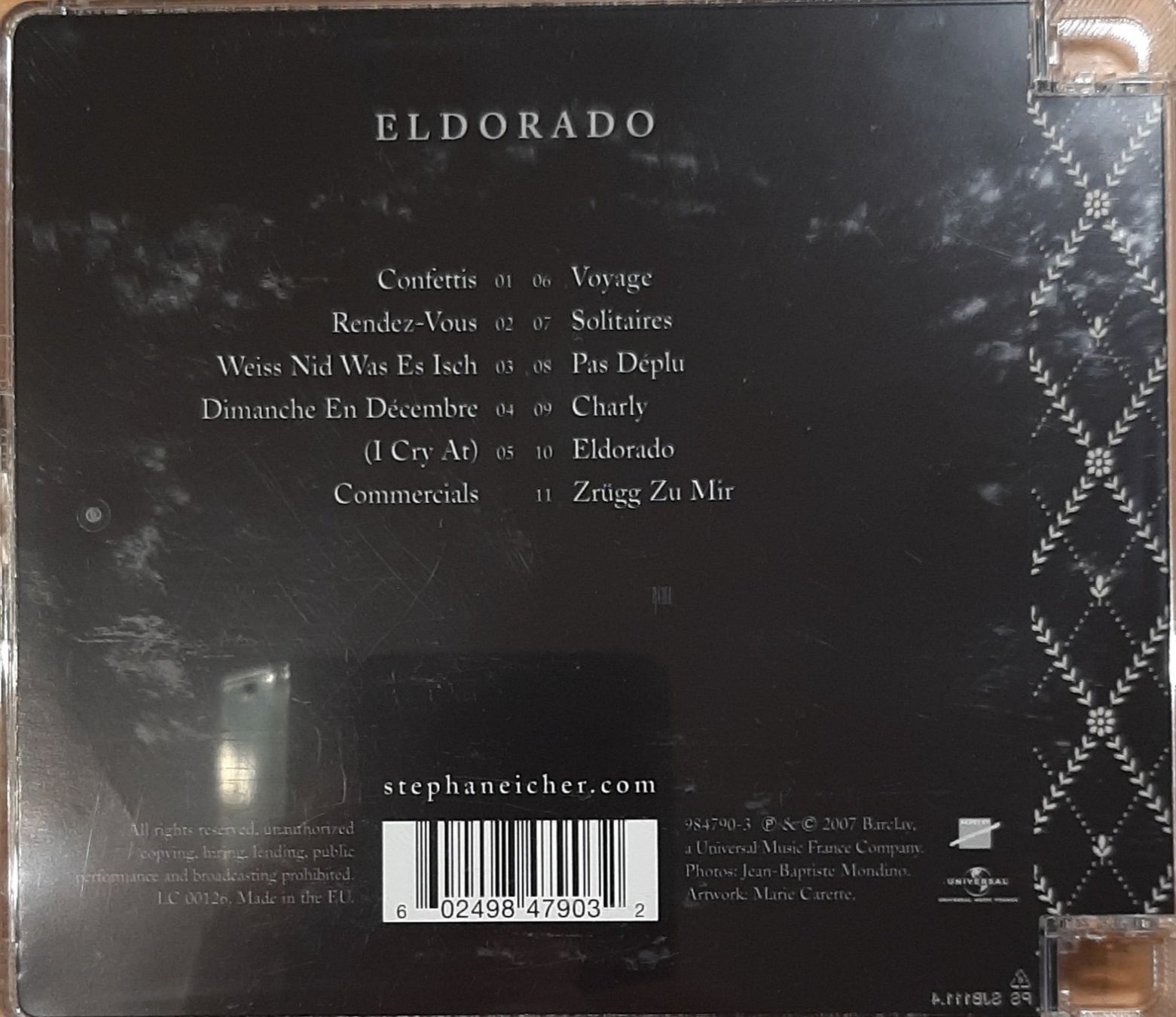 CDs: Stephan Eicher - Eldorado, CH Mundart Chanson Album 2007 – Gebraucht aus Amriswil von Celini3 1