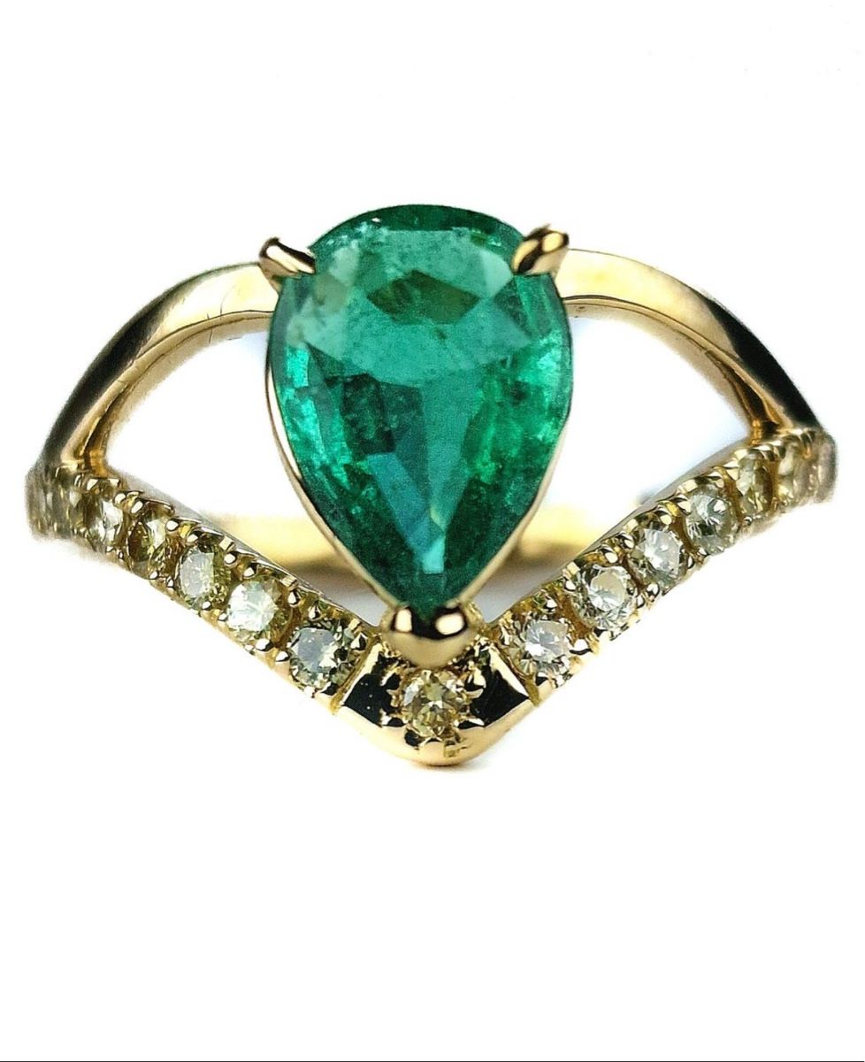 Anelli: Smaragd Ring mit wunderschöner Farbe mit GIA Zertifika – Nuovo e nell'imballaggio originale da Untersiggenthal venduto da TimeandShine 3