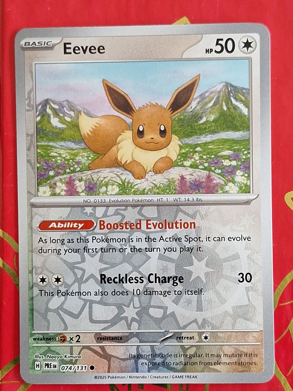 Pokémon Sammelbilder & Trading cards: Eevee Evoli - Reverse Holo - Pokemon Prismatic Evolution – Gebraucht aus Altstätten SG von GGsGameshop