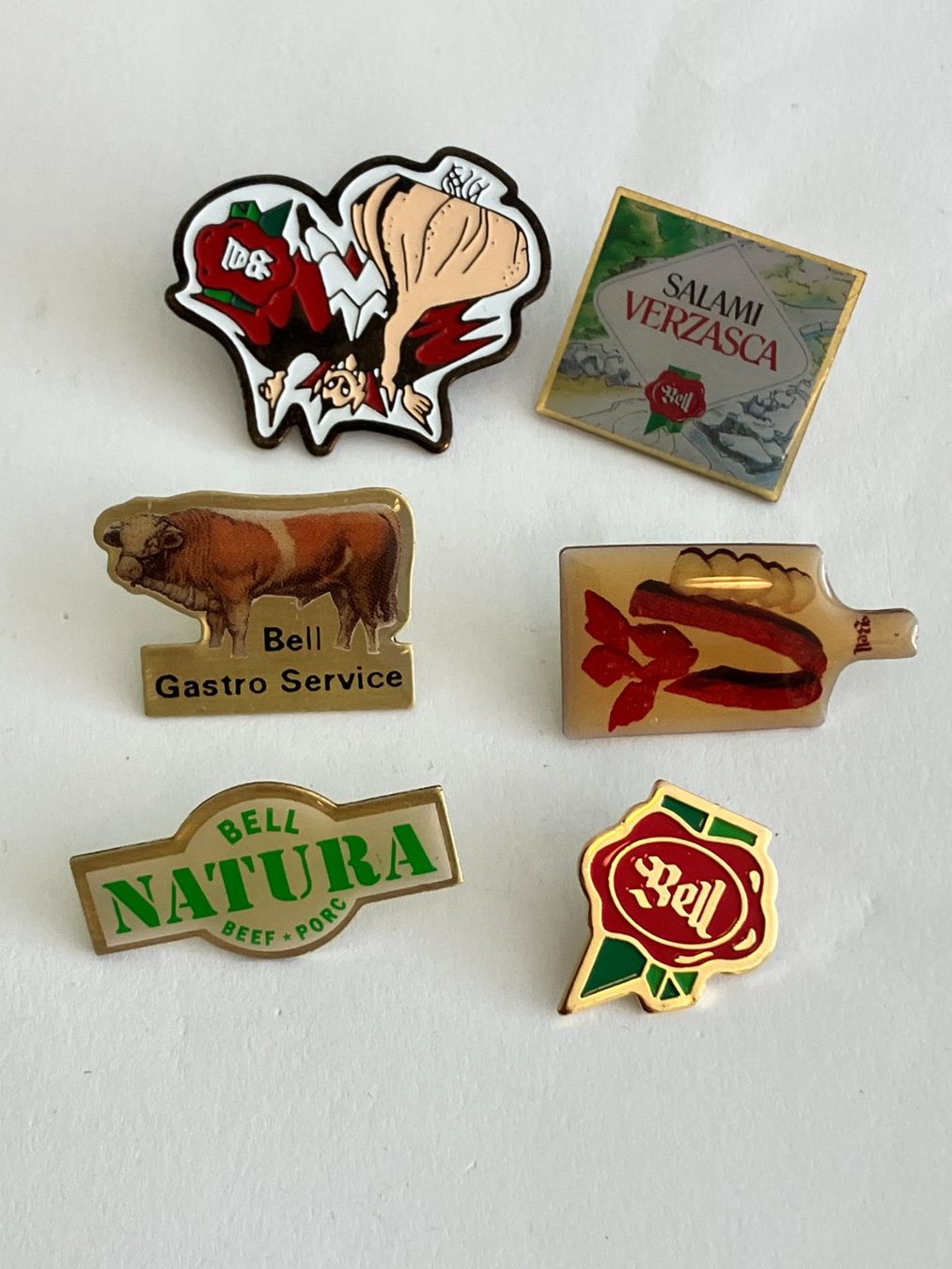Placchette & Badge: 6 Pin Bell Fleisch – Usato da Basel venduto da djwwpp