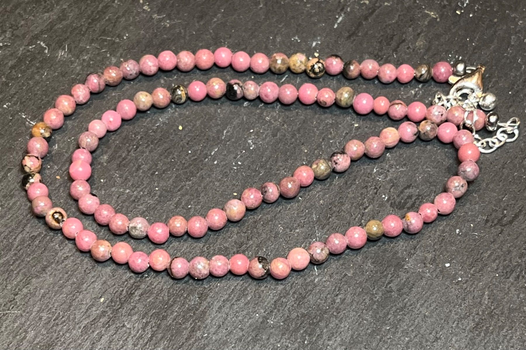Catenine: Rhodonit Kette – Nuovo (secondo la descrizione) da Diegten venduto da hamofi57 1