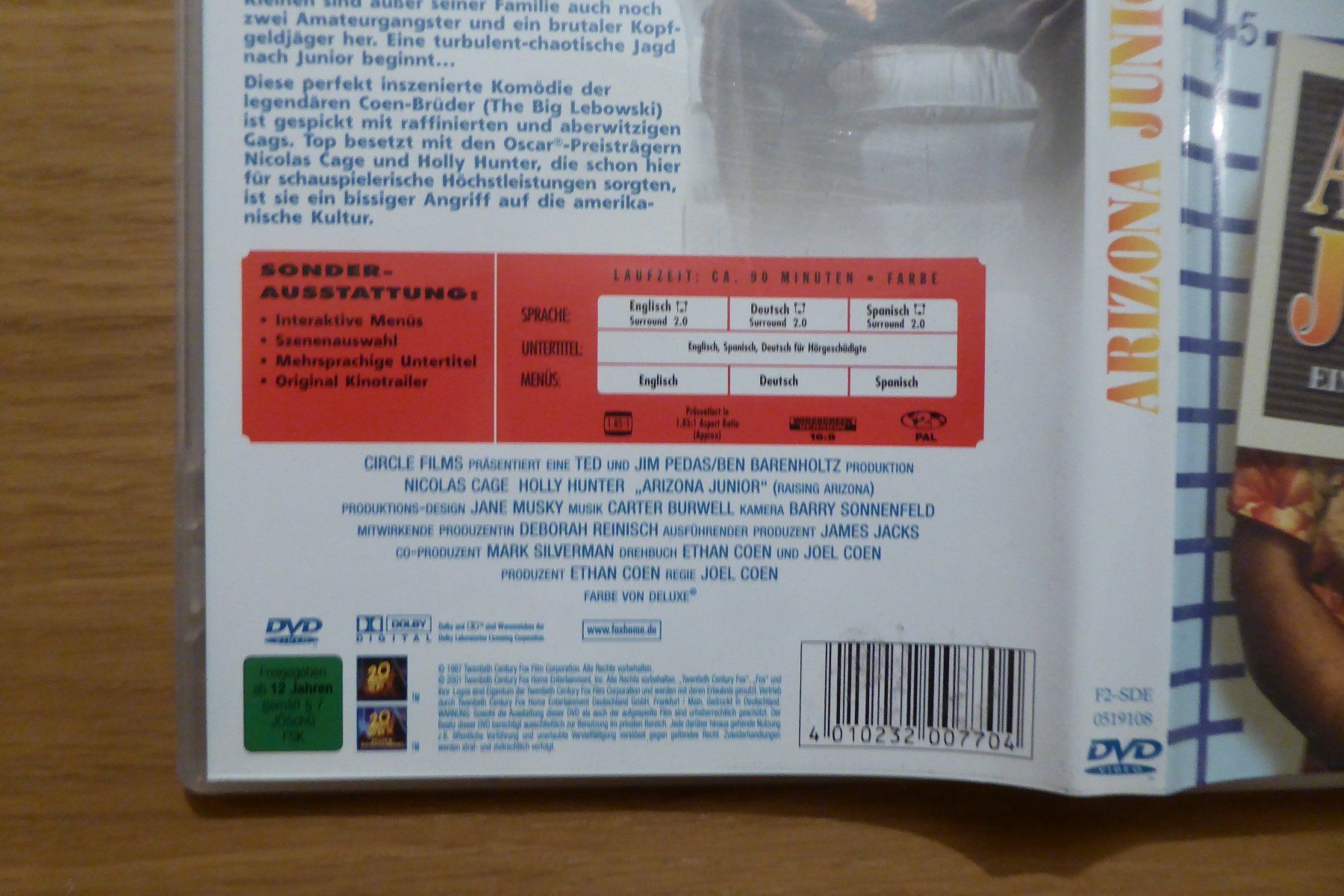 Tutti i DVDs: DVD Arizona Junior – Usato da Allschwil venduto da Summelsarium 2