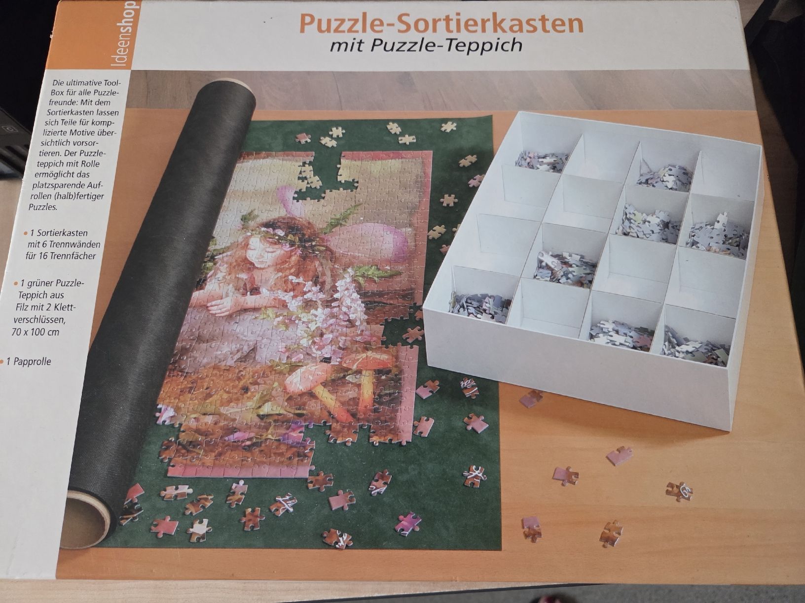 Puzzles: Puzzle Sortierkasten mit Puzzle Teppich  – D'occasion à Winterthur par katzen07