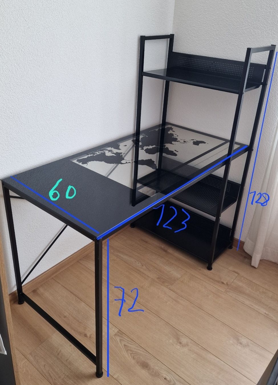 Scrivanie: Bureau en verre et métal – Usato da Biel/Bienne venduto da Reperxy 1