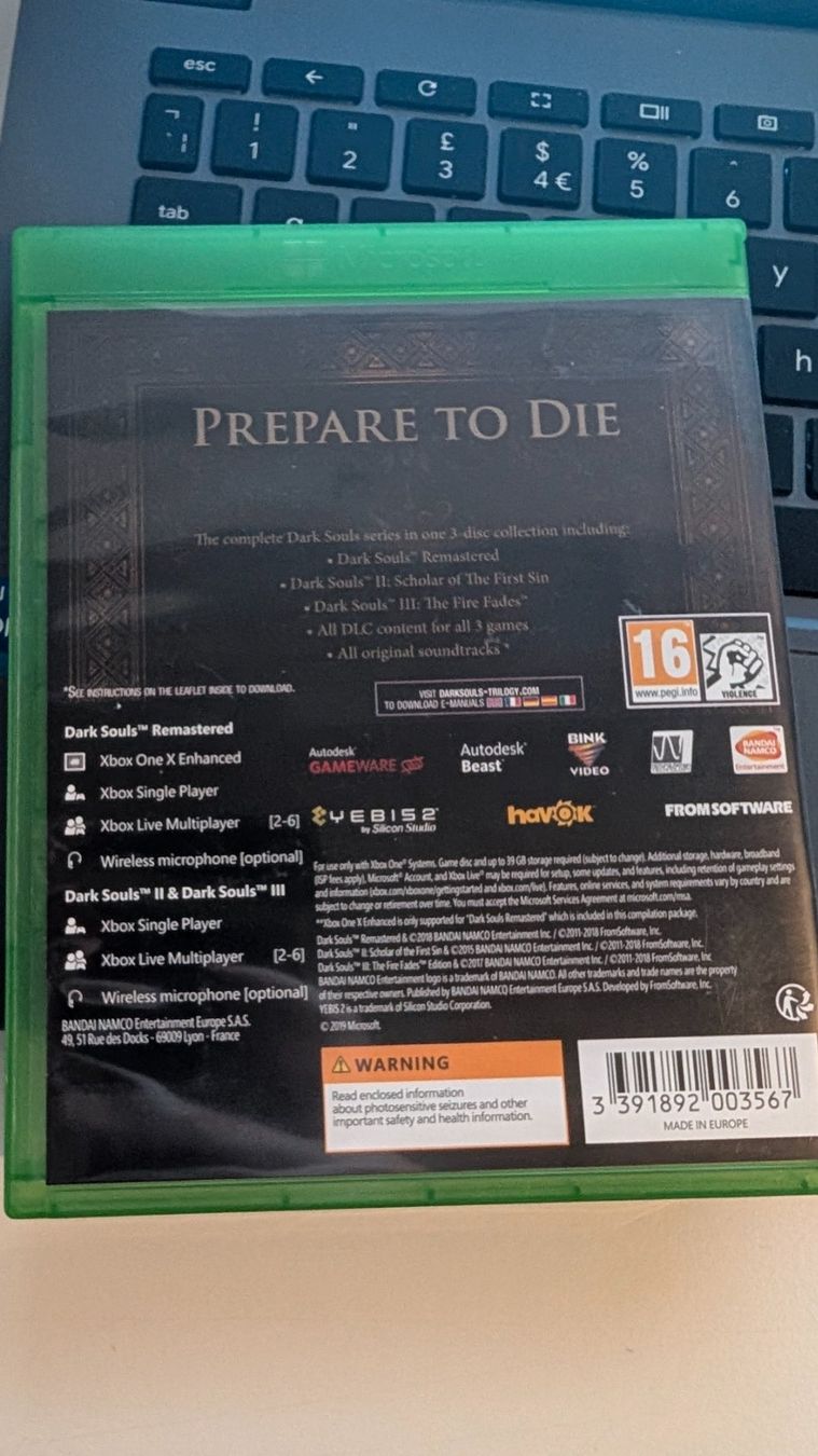 Microsoft Giochi: Dark Souls Trilogy - Xbox One Game – Usato da Hünenberg See venduto da SpecialEditionGaming 2