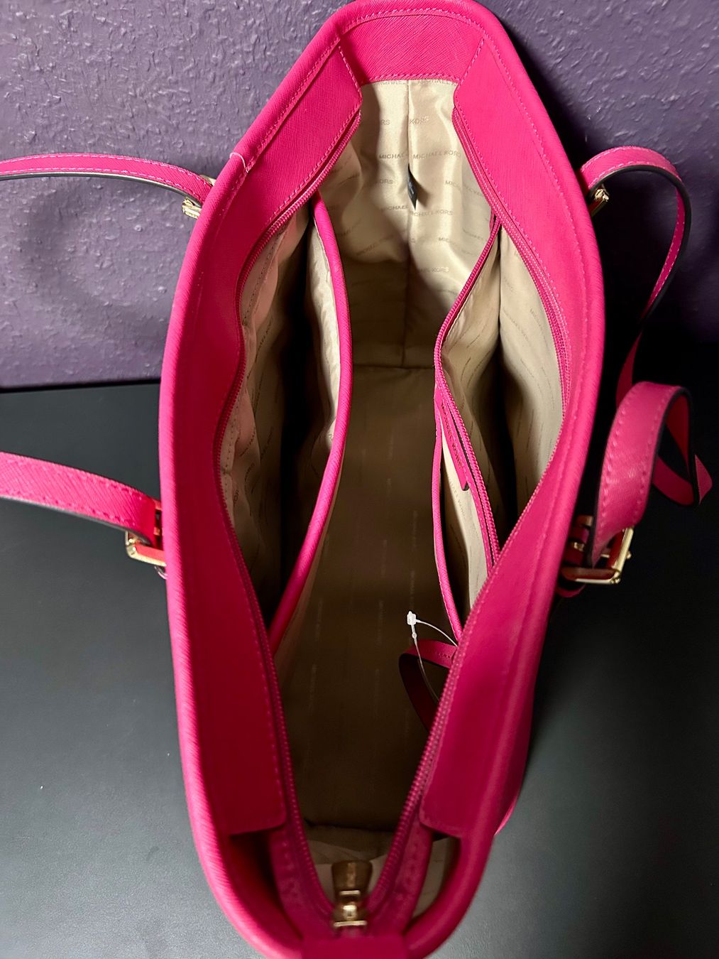 Michael Kors Borse da donna: Michael Kors Jet Set leder shopper Rosa – Usato da Arboldswil venduto da Chocco11. 3