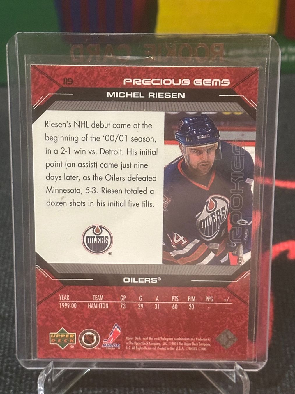 NHL Carte collezionabili: Michel Riesen 2000/01 Upper Deck Black Diamond Precious A1 – Usato da Oensingen venduto da chilli63 1