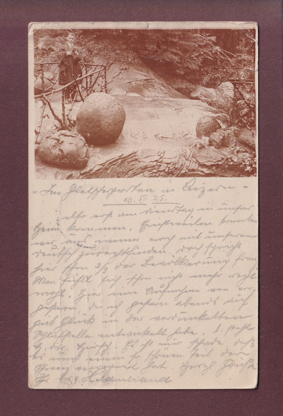 Cartoline postali: Photo - LUZERN - Gletschergarten - 1925 // Eckbüge // – Usato da Pully venduto da nicecards