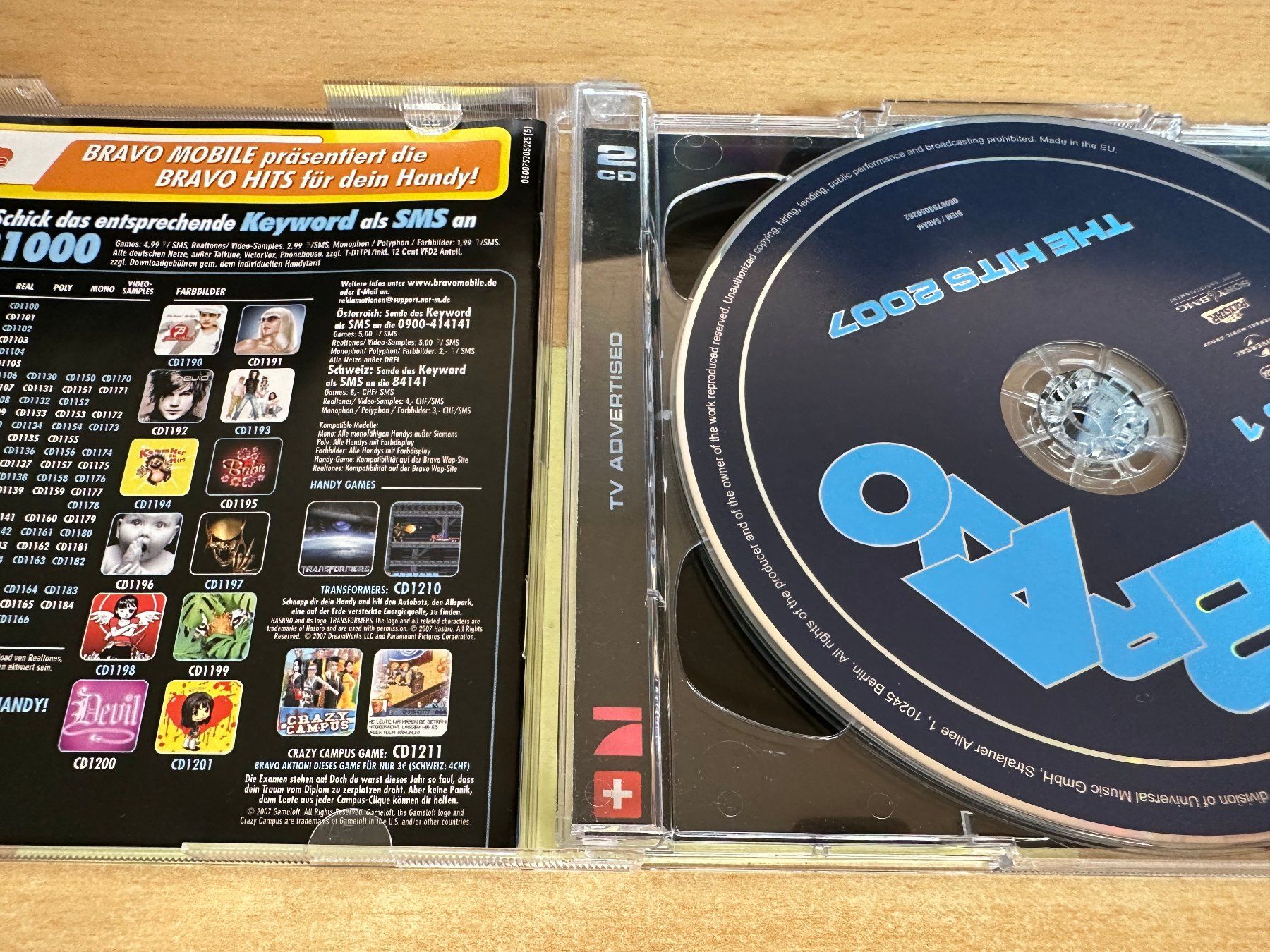 CD: Various – Bravo - The Hits 2007 - 2 CD – Usato da Rikon im Tösstal venduto da Alpenmutz 2