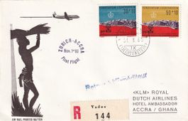 Erstflug KLM Zürich - Accra 1960, ab FL