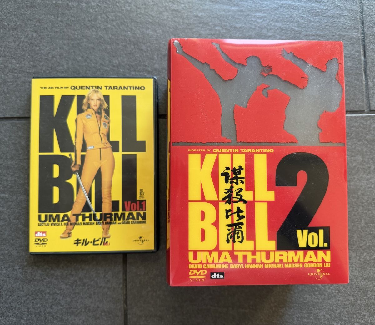 Alle DVDs: Kill Bill Vol.1 & Vol.2 DVD Set Japanisch – Gebraucht aus Zürich von cENS0R