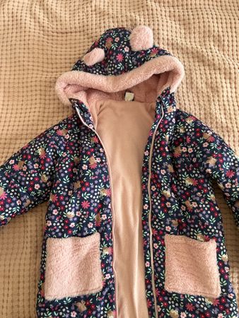 Mädchen Jacke little kids Blumenmuster Grösse 134 neu
