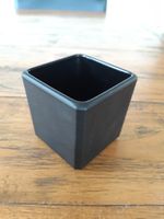Minimal Topf Sukkulente Kaktus Schwarz matt