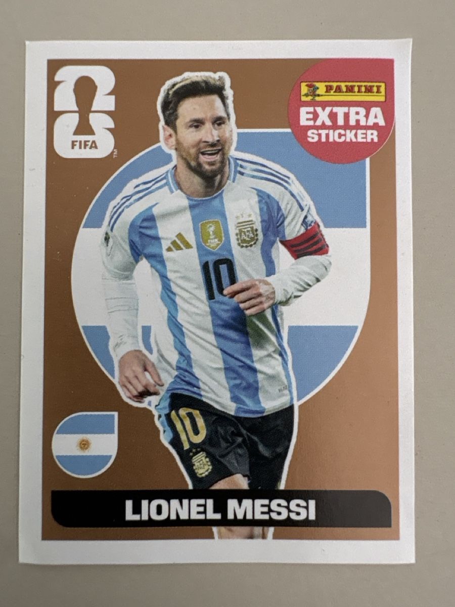 Panini Cartes à collectionner: Panini Extra Sticker, Lionel Messi, Bronze – Neuf (Voir description) à Uster par Carpenter1