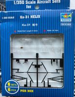 6 Stück  1/350  Ka-31 HELIX Hubschrauber für Flugzeug-Träger