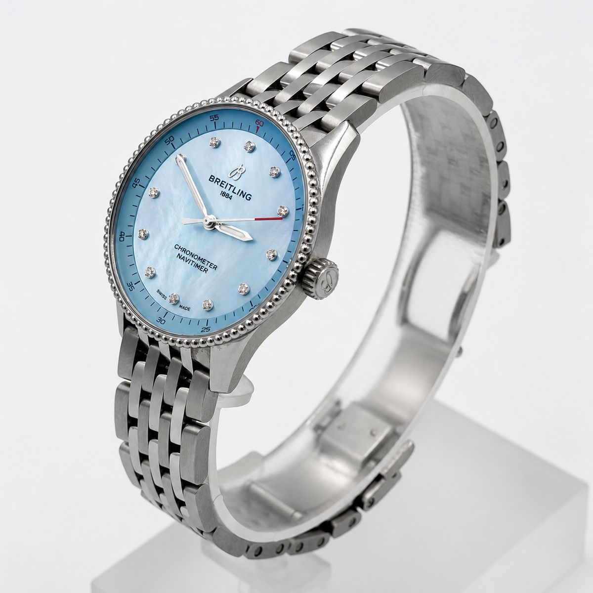 Breitling Orologi: Breitling Navitimer 32mm Stahl - Full Set 2023 + Quitting  – Usato da Wil SG venduto da rappwatches 2