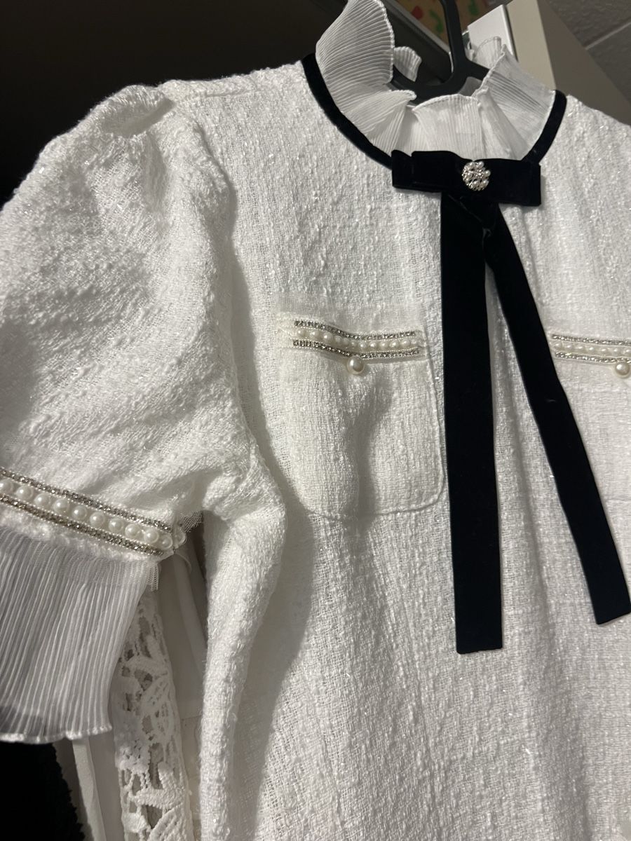 Vestiti: Kleid weiss kurzarm – Usato da Zürich venduto da R1908 2