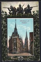 Grusskarten-AK Oldenburg i. Gr., Rathaus